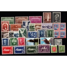 Island. Blandet lot med enkeltmærker og 4-blok. Postfrisk.